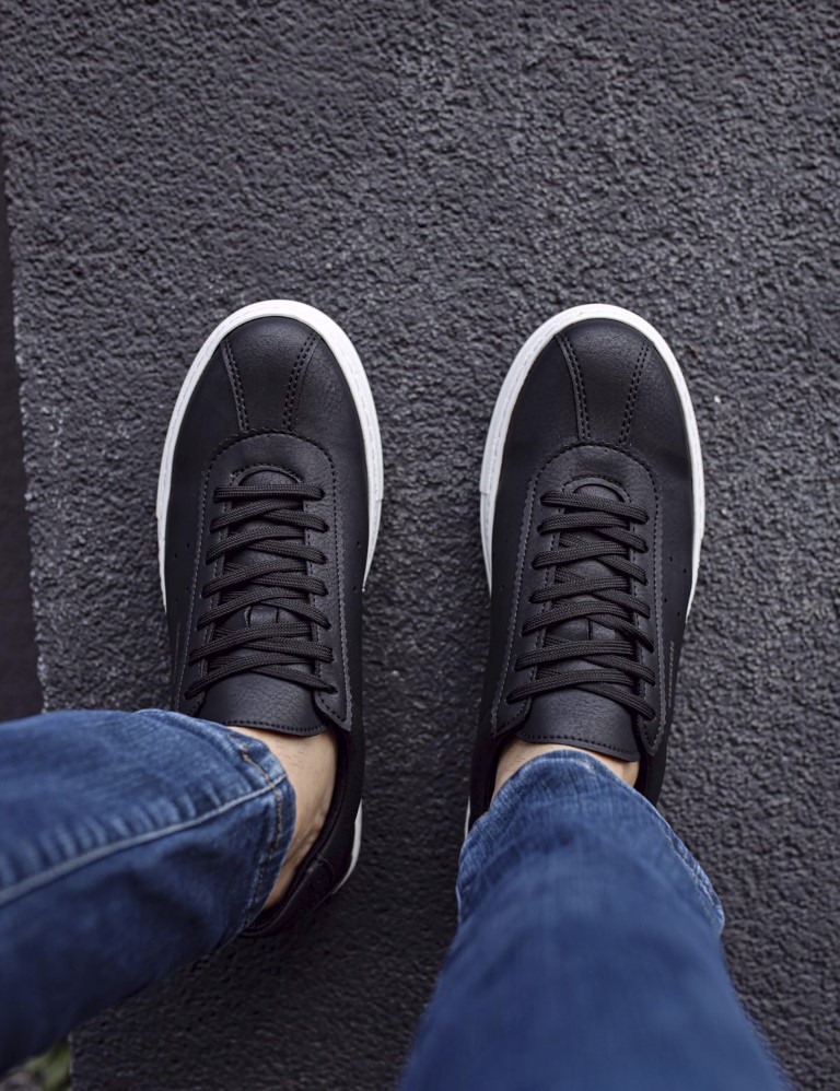 Ανδρικά ασπρόμαυρα Casual Sneakers δερματίνη CH163 φωτογραφία